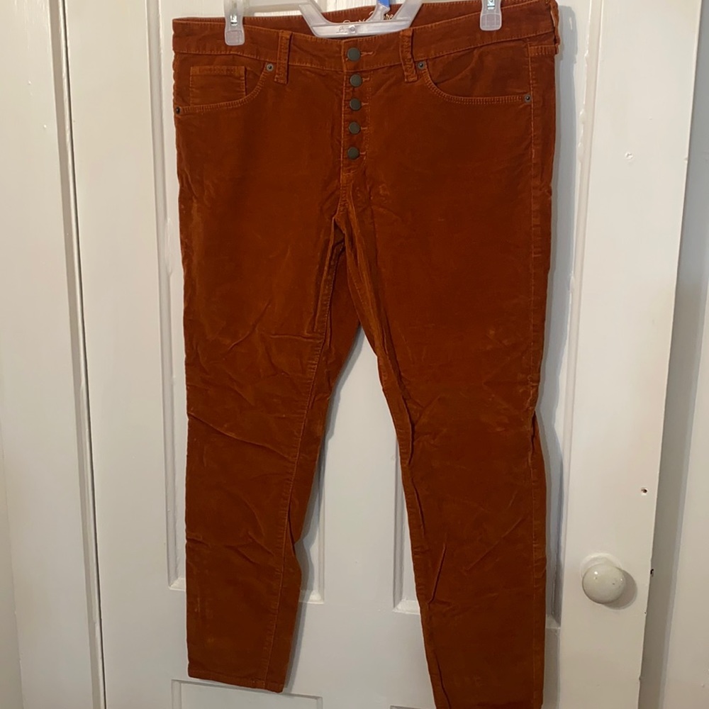 Universal Thread High Rise Orange Corduroy Pants